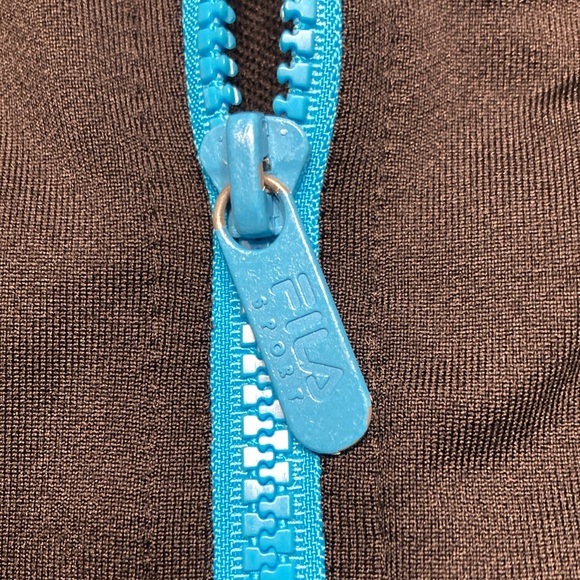 Fila Sport Performance Blue Black Fitted Athletic Jacket - Picture 6 of 9